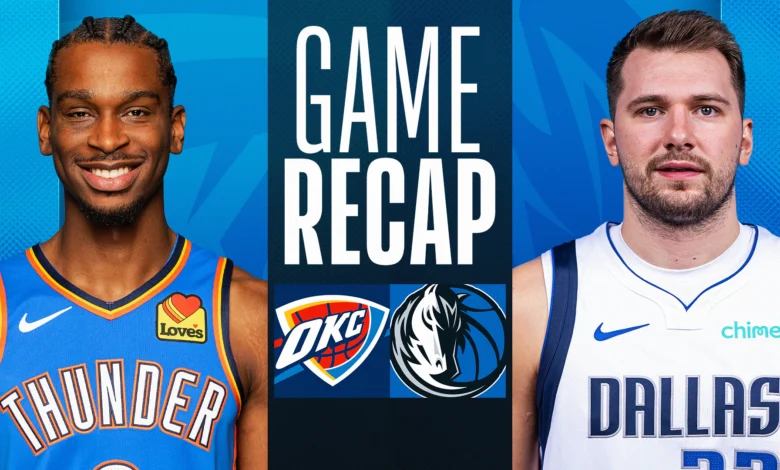 Dallas Mavericks vs OKC Thunder Stats