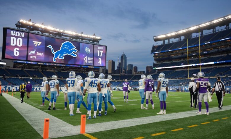 Detroit Lions vs Minnesota Vikings Match Player Stats