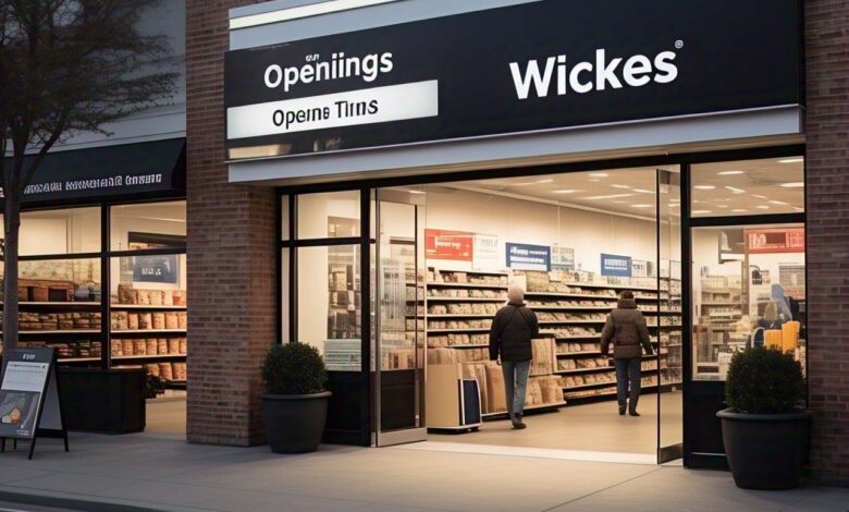 Wickes opening times